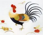TXJ01-087 A Rooster with Flower-0