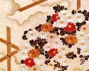PF0974-089 Fence with Cascading Chrysanthemums-0