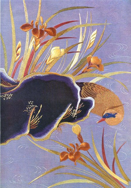 PF1376-126 Iris with Waterfowl-0