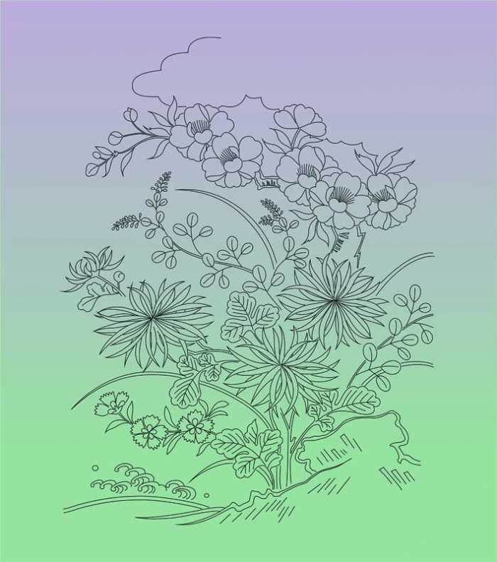 PF0674-056 Grasses and Flowers - Image 2