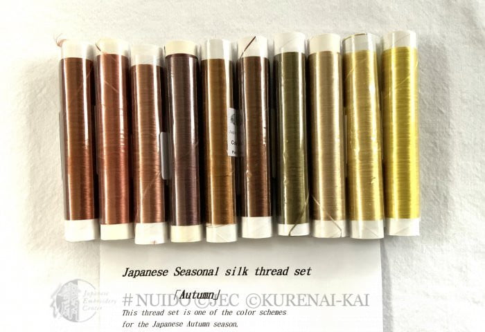 AC22-2 Japanese Seasonal silk thread set - Autumn