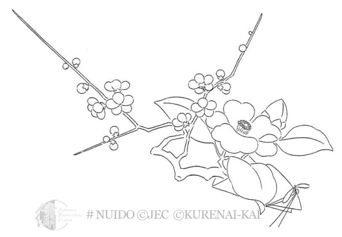 P03-06 A Flower Branch of Plum & Camellia